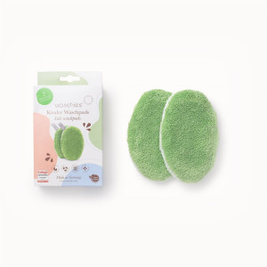 Waschies Baby- und Kinderwaschpads grün - 2 Stk.