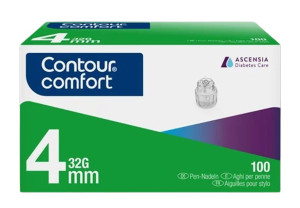 Ascensia Contour Comfort Pen Nadeln 4mm 32G - 100 Stk.