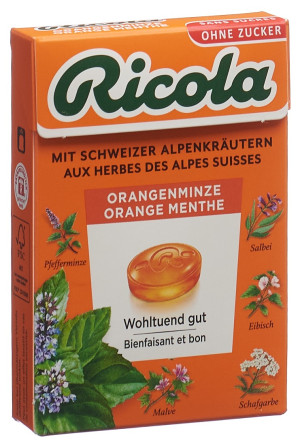 Ricola Orangenminze ohne Zucker - 50g