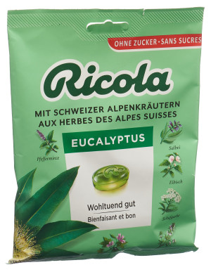 Ricola Eucalyptus ohne Zucker - 125g