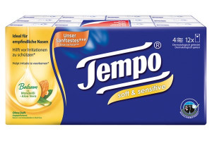 Tempo Taschentücher soft und sensitive - 12x9 Stk.