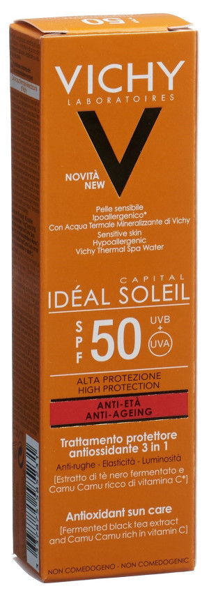 Vichy Ideal Soleil Anti Age 3 in 1 Sonnen Pflege SF50+ - 50ml