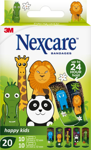 Nexcare Kinderpflaster Happy Kids Animals - 20 Stk.