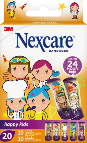 Nexcare Kinderpflaster Happy Kids Professions assortiert N0920PR - 20 Stk.