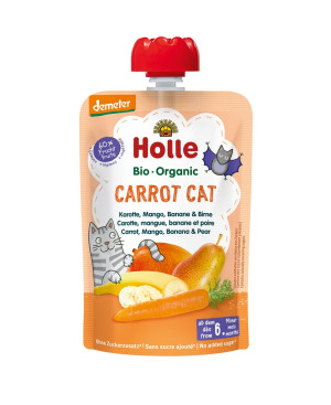 Holle Bio Carrot Cat Pouchy Karotte Mango Banane Birne - 100g