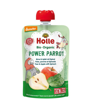 Holle Power Parrot - Pouchy Birne Apfel & Spinat 100 g