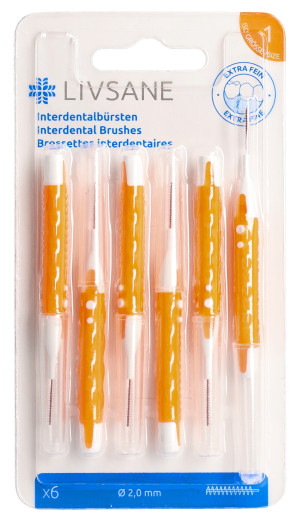 Livsane Interdentalbürsten extra fein - 6 Stk.