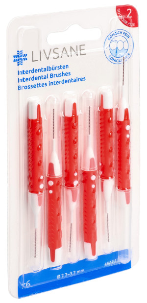 Livsane Interdentalbürsten konisch fein - 6 Stk.