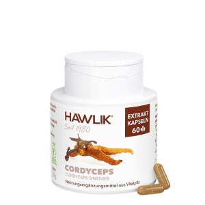 Hawlik Cordyceps Extrakt Kapseln - 60 Stk.