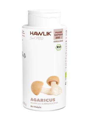 Hawlik Bio Agaricus Pulver Kapseln - 250 Stk.