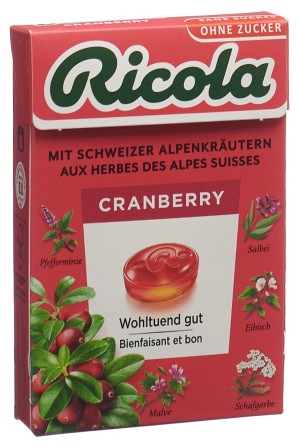 Ricola Cranberry ohne Zucker - 50g
