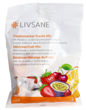 Livsane Traubenzucker Frucht Mix - 28 Stk.