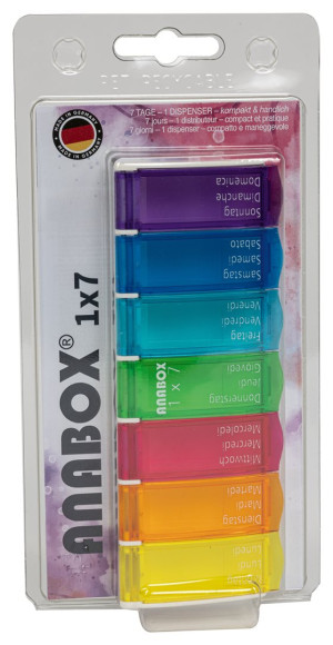 Anabox Medidispenser 1x7 bunt - 1 Stk.