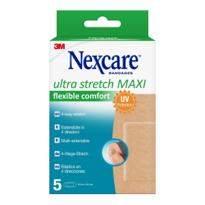 Nexcare Ultra Strech MAXI Comfort Flexible Plaster 50mm x 101mm - 5 Stk.