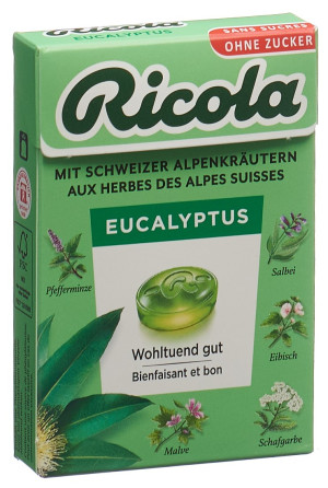 Ricola Eucalyptus ohne Zucker - 50g
