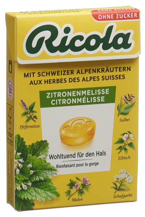 Ricola Zitronenmelisse ohne Zucker - 50g