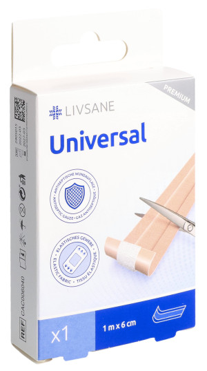 Livsane Premium Universal Pflaster 1mx6cm - 1 Stk.