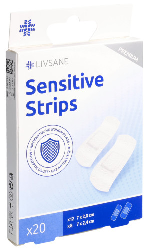 Livsane Premium Sensitive Pflaster Strips - 20 Stk.