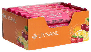 Livsane Traubenzucker Himbeer Display - 15 Rollen