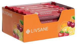 Livsane Traubenzucker Sauerkirsche Display - 15 Rollen