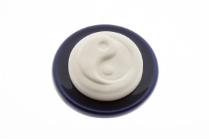 Aromalife Duftstein Set Ying Yang & Unterteller blau - 1 Stk.