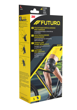 3M Futuro Sport Feuchtigkeitsregulierende Knie-Bandage Grösse L - 1 Stk.