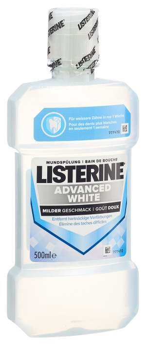 Listerine Advanced White Milder Geschmack - 500ml