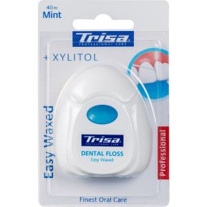 Trisa Dental Floss - Easy Waxed Mint - Zahnseide - 40m
