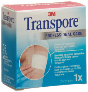 3M Transpore Heftpflaster refill - 5m x 25mm