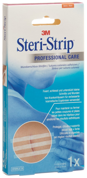 3M Steri-Strip weiss verstärkt - 10 Stk. à 6mm x 100mm