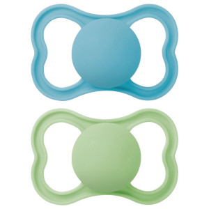 Mam Air Nuggi 16-36 Monate blue/green - 2 Stk.