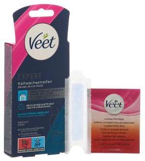 Veet Expert Kaltwachsstreifen Gesicht - 20 Stk.