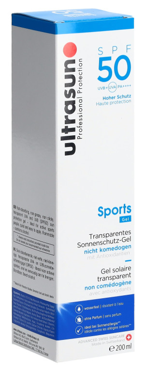 Ultrasun Sports Gel SPF 50 - 200ml