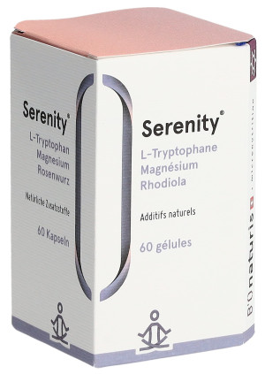 Bionaturis Serenity mit Tryptophan - Magnesium - Vit. B - Rhodiola - 60 Kaps.