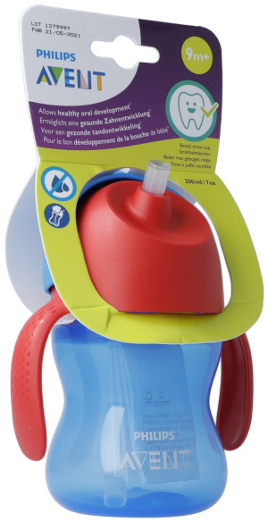 Avent Philips Strohhalmbecher Boy blau - 200ml