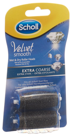 Scholl Velvet Smooth Express Pedi Diamond Ersatz-Rollen - EXTRA STARK - 2 Stk.