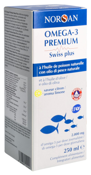 Norsan Omega-3 Premium Swiss Plus Natürliches Fischöl - 250ml