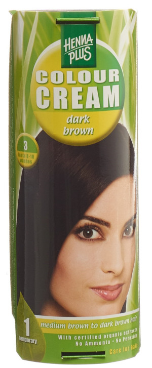 Kreson Henna Plus Colour Cream Dunkelbraun 3 - 60ml