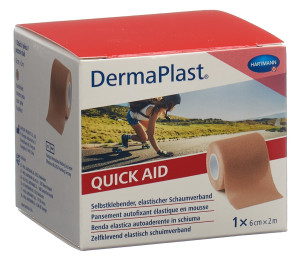 Dermaplast QuickAid Wundverband Pflaster - Hautfarbig - 6cm x 2m