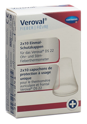 Veroval 2 in 1 Duo-Scan Infrarot Thermometer - Ersatz-Schutzkappen - 20 Stk.