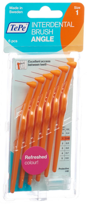 TePe Angle Interdental-Brush 0.45mm orange - 6 Stk.