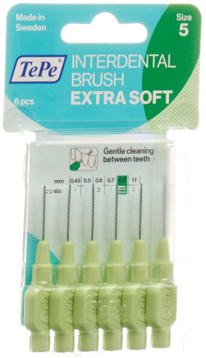 TePe Interdental-Brush 0,8mm extra-soft grün - 6 Stk.
