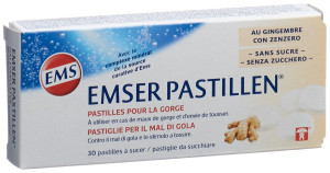 Emser Pastillen mit Ingwer zuckerfrei - 30 Stk.