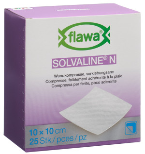 Flawa Solvaline N Kompressen 10 x 10cm steril - 25 Stk.