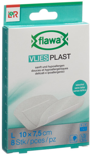 Flawa Vlies Plast 7.5 x 10cm - 8 Stk.