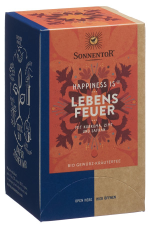 Sonnentor Happiness is Lebensfeuer Beutel - 18 Stk.