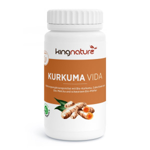 Kingnature Kurkuma Vida Bio Kapseln - 72 Stk.