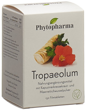 Phytopharma Tropaeolum (Kapuzinerkresse) - Meererettich - 150 Tabl.
