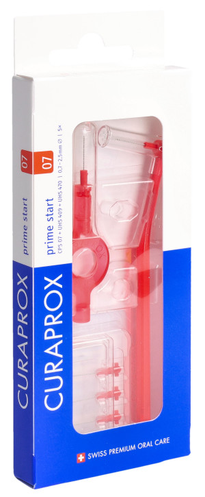 Curaprox CPS 07 prime start rot - 5 Stk + Halter