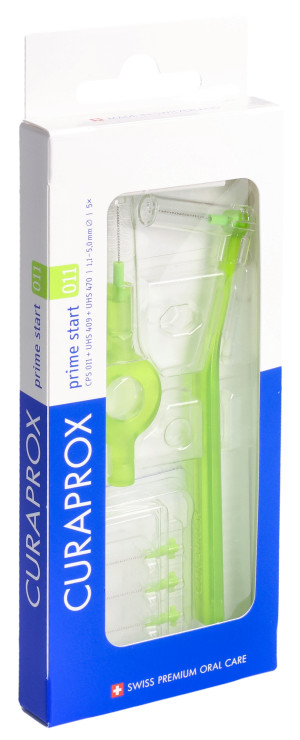 Curaprox CPS 011 prime start lindengrün - 5 Stk + Halter